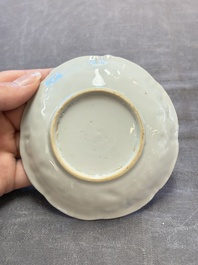 A collection of 17 Chinese blue, white and famille rose wares, Kangxi/Qianlong