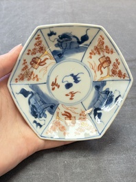 A collection of 17 Chinese blue, white and famille rose wares, Kangxi/Qianlong