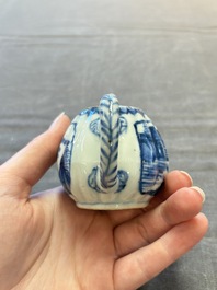 A collection of 17 Chinese blue, white and famille rose wares, Kangxi/Qianlong