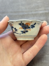 A collection of 17 Chinese blue, white and famille rose wares, Kangxi/Qianlong