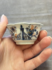 A collection of 17 Chinese blue, white and famille rose wares, Kangxi/Qianlong