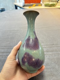 A Chinese jun-glazed vase, Republic