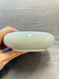 A Chinese claire-de-lune brush washer, Kangxi mark, 19th C.