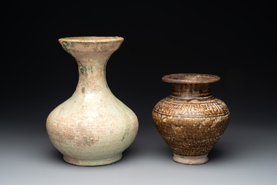 Four Chinese and Thai monochrome wares, 19/20th C.