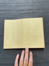 A Chinese album: 'Yuci Jingxinzhai Renwuce 御賜靜心齋人物冊', ink and colour on silk, Qianlong seal mark and of the period