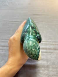 Eight Chinese sancai-glazed wares, 19th C.