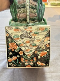 A Chinese famille verte Buddhist lion, 19th C.