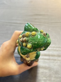 Eight Chinese sancai-glazed wares, 19th C.