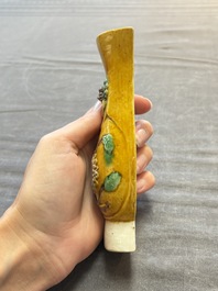 Eight Chinese sancai-glazed wares, 19th C.