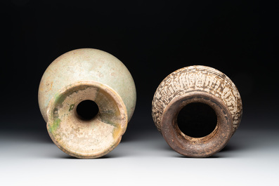 Four Chinese and Thai monochrome wares, 19/20th C.