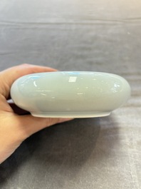 A Chinese claire-de-lune brush washer, Kangxi mark, 19th C.