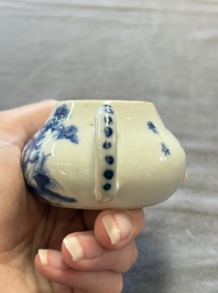 13 Chinese blue, white and polychrome wares, Kangxi and later