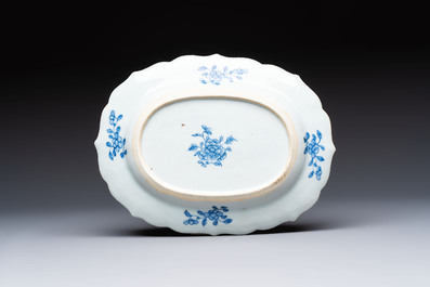 13 Chinese blue and white 'Xi Xiang Ji' serving dishes, Qianlong