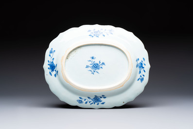 13 Chinese blue and white 'Xi Xiang Ji' serving dishes, Qianlong
