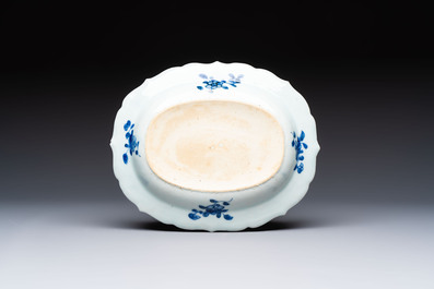 13 Chinese blue and white 'Xi Xiang Ji' serving dishes, Qianlong