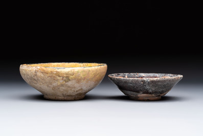 Four Persian pottery bowls, 10/13th C.