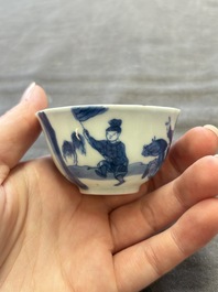 13 Chinese blue, white and polychrome wares, Kangxi and later