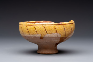 A study collection of six pieces of pottery and fritware, Persia and Central Asia, 12th C. and later.
