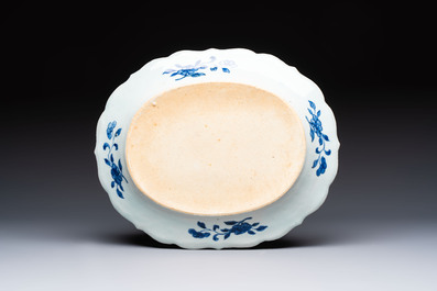 13 Chinese blue and white 'Xi Xiang Ji' serving dishes, Qianlong