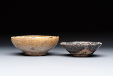 Four Persian pottery bowls, 10/13th C.