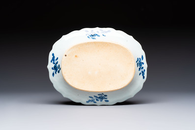 13 Chinese blue and white 'Xi Xiang Ji' serving dishes, Qianlong