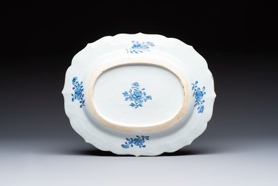 13 Chinese blue and white 'Xi Xiang Ji' serving dishes, Qianlong