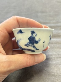 13 Chinese blue, white and polychrome wares, Kangxi and later