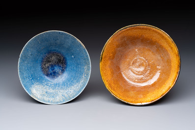 A study collection of five pieces of ceramic, Persia and Asia, 12th C. and later