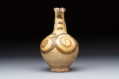 A study collection of five pieces of ceramic, Persia and Asia, 12th C. and later