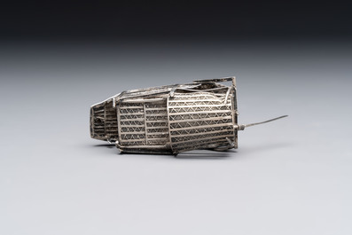 A group of nine Chinese and Southeast Asian silver wares, 19/20th C.