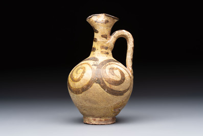A study collection of five pieces of ceramic, Persia and Asia, 12th C. and later