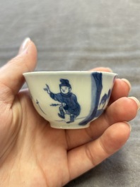 13 Chinese blue, white and polychrome wares, Kangxi and later