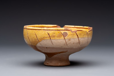A study collection of six pieces of pottery and fritware, Persia and Central Asia, 12th C. and later.