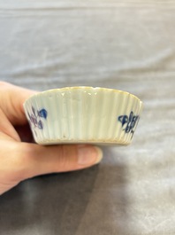 Eight Chinese blue, white, famille verte, and European-decorated wares, Kangxi/Qianlong