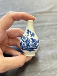 Eight Chinese blue, white, famille verte, and European-decorated wares, Kangxi/Qianlong