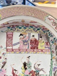 A pair of Chinese famille rose 'General Yang' dishes, Yongzheng