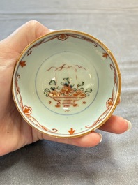 Eight Chinese blue, white, famille verte, and European-decorated wares, Kangxi/Qianlong