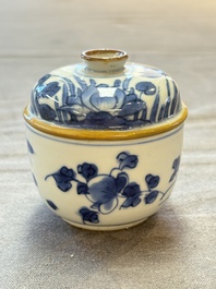 Eight Chinese blue, white, famille verte, and European-decorated wares, Kangxi/Qianlong