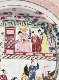A pair of Chinese famille rose 'General Yang' dishes, Yongzheng