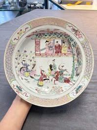A pair of Chinese famille rose 'General Yang' dishes, Yongzheng