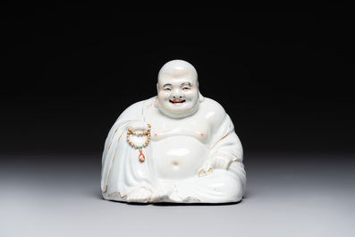 A group of three Chinese famille rose vases, a bitong, a covered teapot and a Buddha, Yongzheng, Qianlong and Xue Changsen 薛長森 marks, 19/20th C.