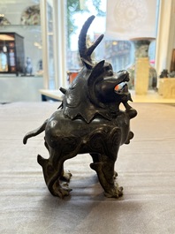 A Chinese bronze 'luduan' censer, Ming