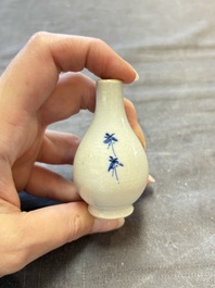 Eight Chinese blue, white, famille verte, and European-decorated wares, Kangxi/Qianlong