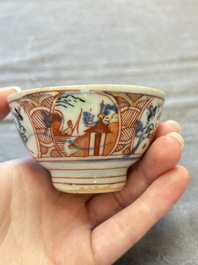Eight Chinese blue, white, famille verte, and European-decorated wares, Kangxi/Qianlong