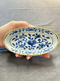 Eight Chinese blue, white, famille verte, and European-decorated wares, Kangxi/Qianlong