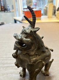 A Chinese bronze 'luduan' censer, Ming