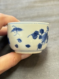Eight Chinese blue, white, famille verte, and European-decorated wares, Kangxi/Qianlong