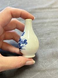 Eight Chinese blue, white, famille verte, and European-decorated wares, Kangxi/Qianlong