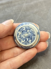 Eight Chinese blue, white, famille verte, and European-decorated wares, Kangxi/Qianlong