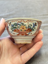 Eight Chinese blue, white, famille verte, and European-decorated wares, Kangxi/Qianlong